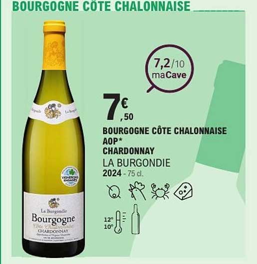BOURGOGNE CÔTE CHALONNAISE AOP* CHARDONNAY