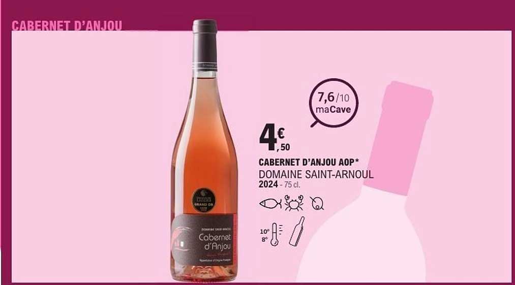 CABERNET D'ANJOU AOP* DOMAINE SAINT-ARNOUL
