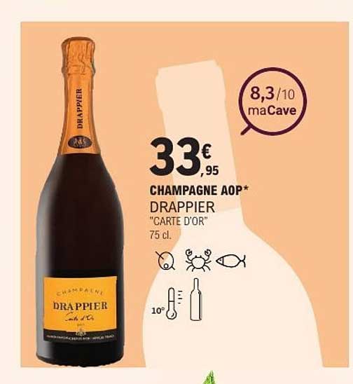 CHAMPAGNE AOP* DRAPPIER "CARTE D'OR" 75 cl