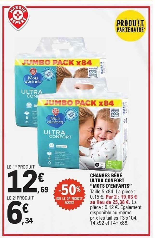 CHANGES BÉBÉ ULTRA CONFORT “MOTS D’ENFANTS”