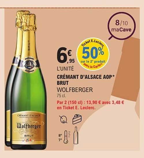 CRÉMANT D’ALSACE AOP* BRUT WOLFBERGER