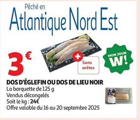 DOS D'ÉGLEFIN OU DOS DE LIEU NOIR