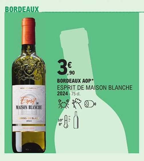 Esprit de Maison Blanche 2024 - Bordeaux AOP*