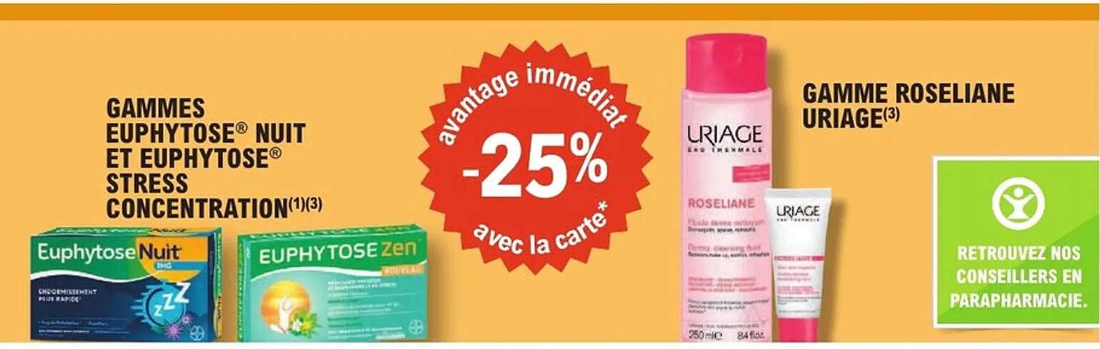 GAMMES EUPHYTOSE® NUIT ET EUPHYTOSE® STRESS CONCENTRATION