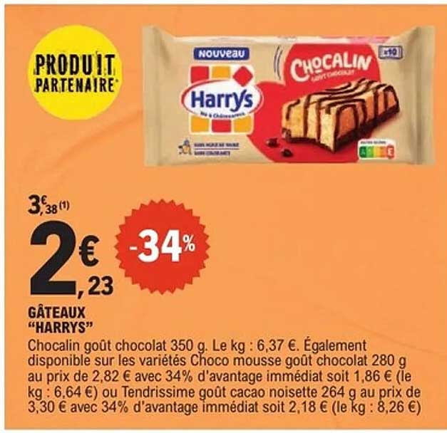 GÂTEAUX "HARRYS"