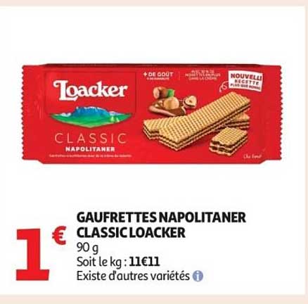 GAUFRETTES NAPOLITANER CLASSIC LOACKER