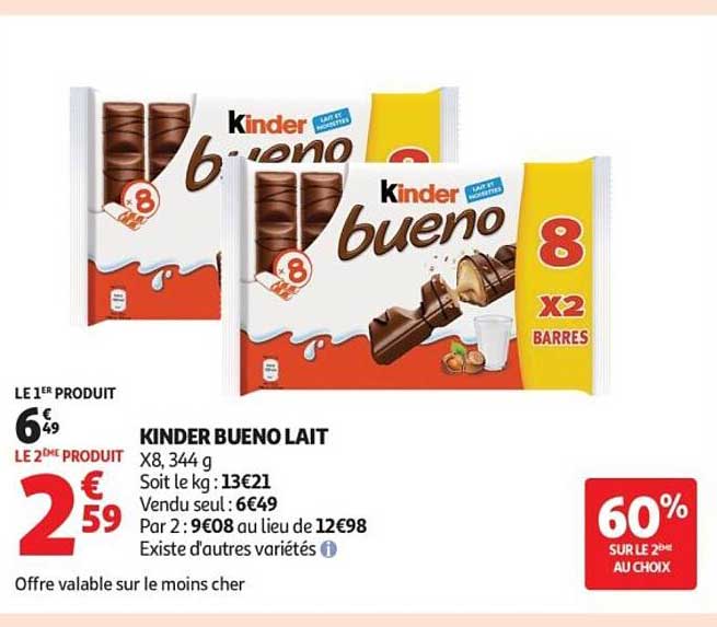 KINDER BUENO LAIT