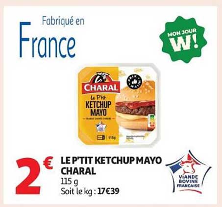 LE P'TIT KETCHUP MAYO CHARAL