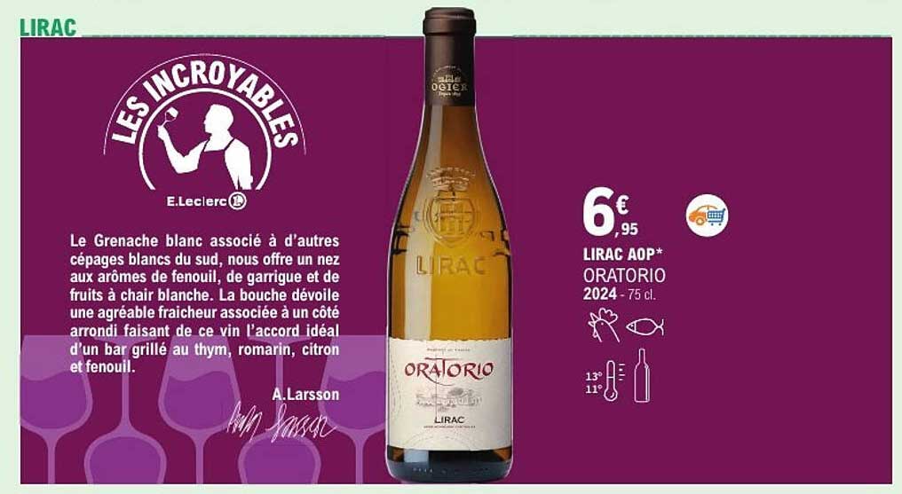 LIRAC AOP* ORATORIO 2024 - 75 cl