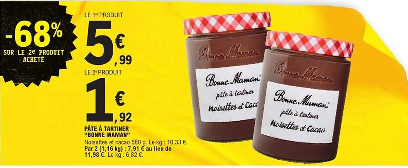 PÂTE À TARTINER "BONNE MAMAN"
