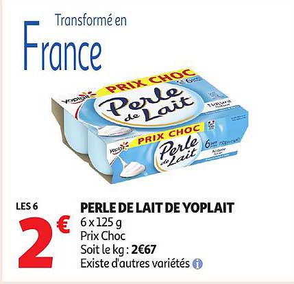 PERLE DE LAIT DE YOPLAIT