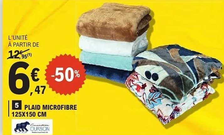 PLAID MICROFIBRE 125X150 CM