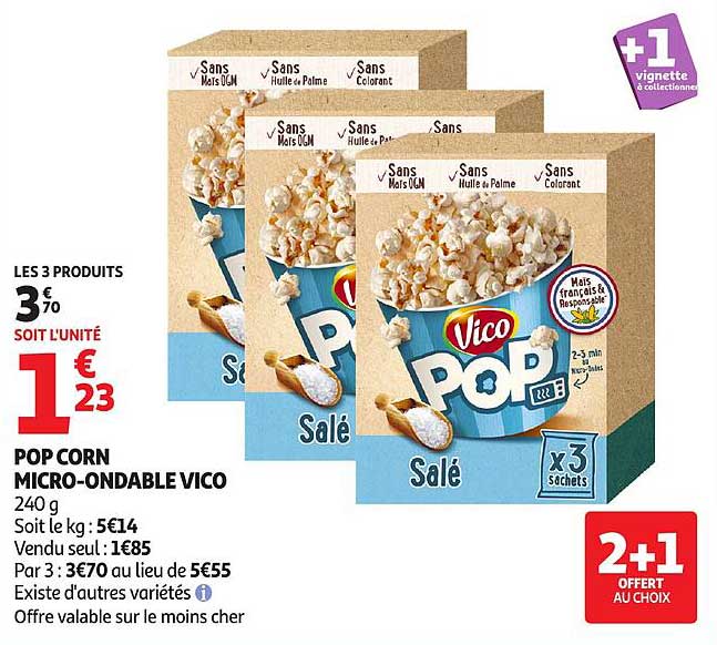 POP CORN MICRO-ONDABLE VICO