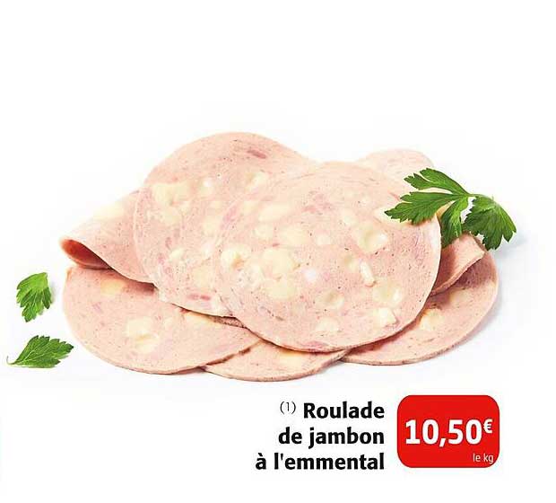Roulade de jambon à l'emmental