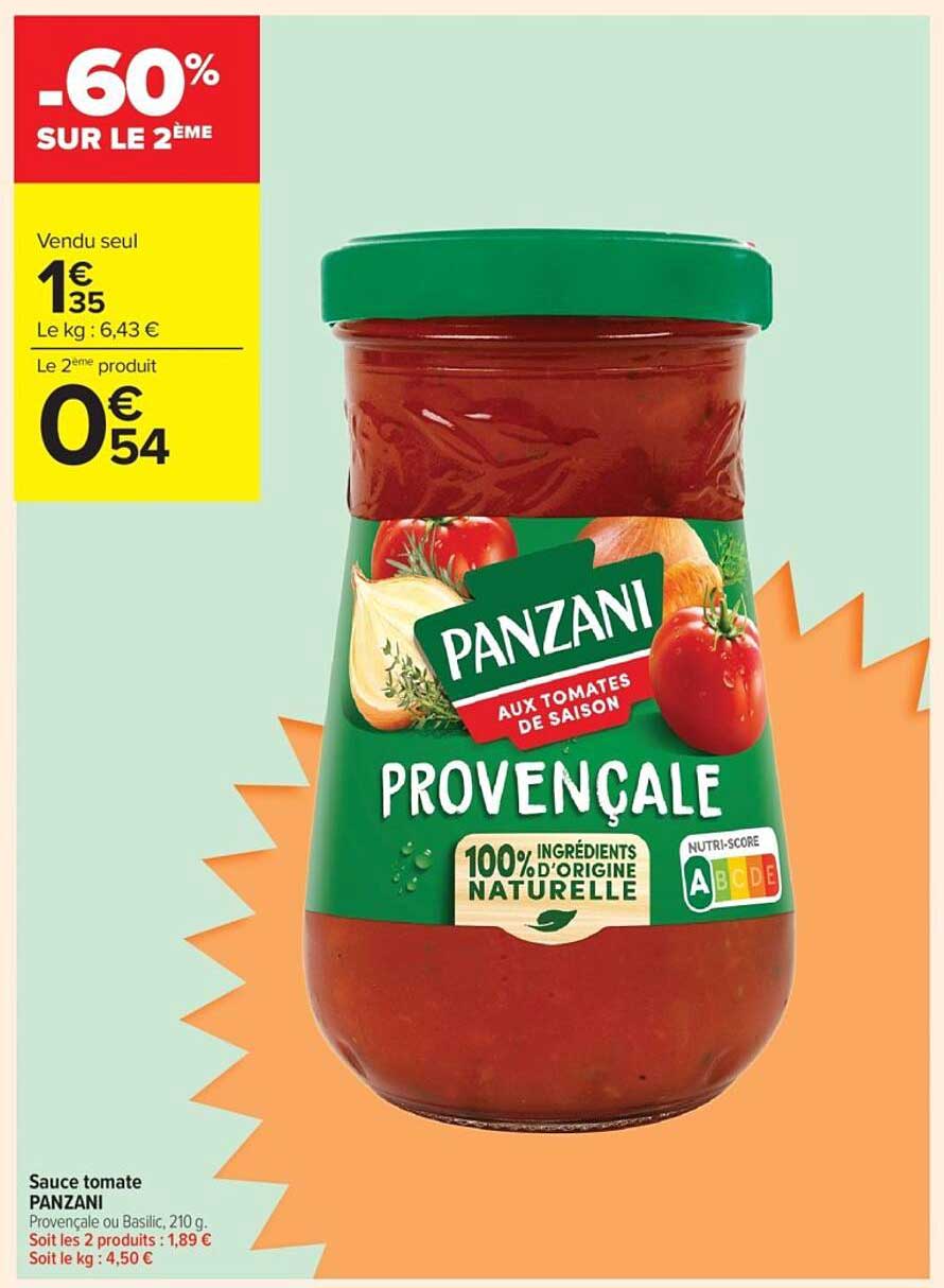 Sauce tomate PANZANI Provençale