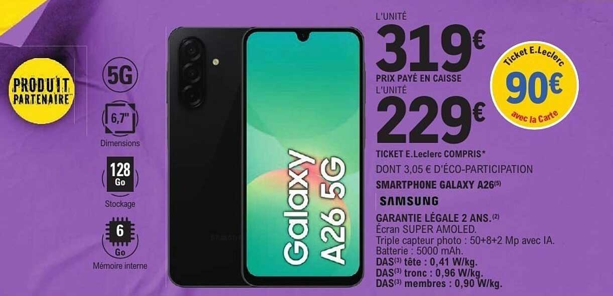 SMARTPHONE GALAXY A26 5G