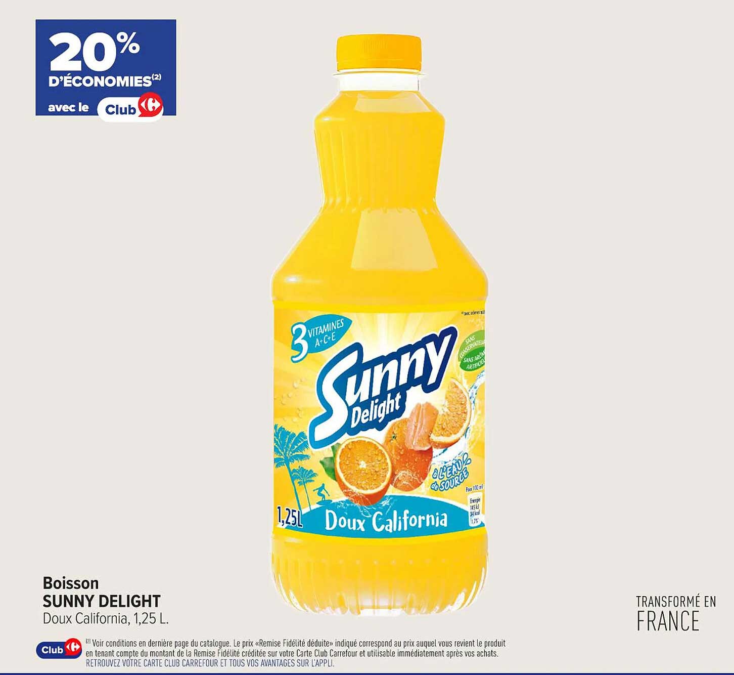 Sunny Delight Doux California, 1,25 L