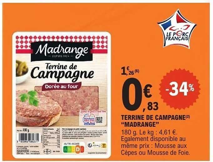 TERRINE DE CAMPAGNE "MADRANGE"