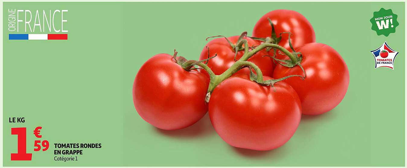 TOMATES RONDES EN GRAPPE
