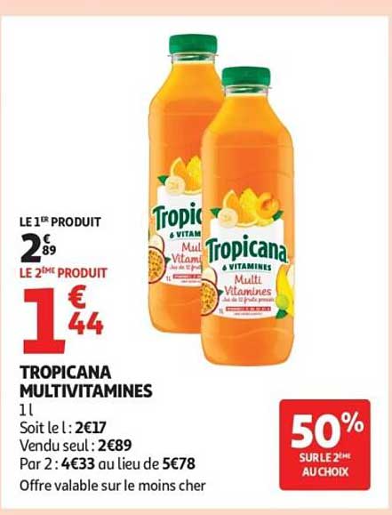 TROPICANA MULTIVITAMINES