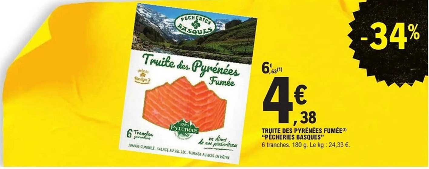 TRUITE DES PYRÉNÉES FUMÉE "PÊCHERIES BASQUES"