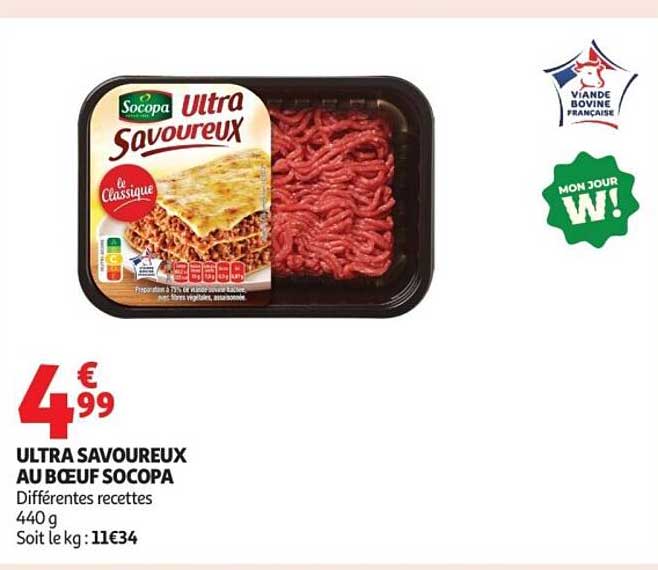 ULTRA SAVOUREUX AU BŒUF SOCOPA