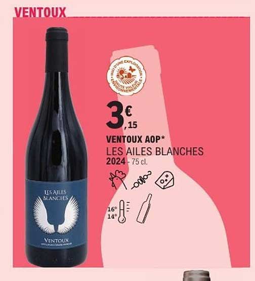 VENTOUX AOP* LES AILES BLANCHES 2024 75 cl