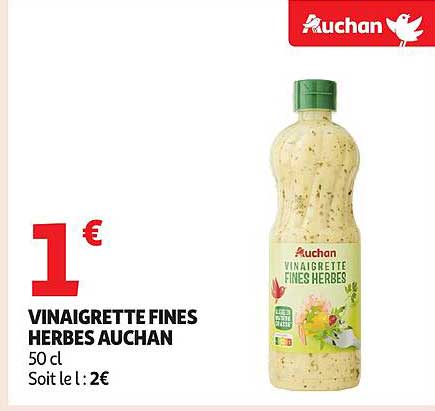 VINAIGRETTE FINES HERBES AUCHAN