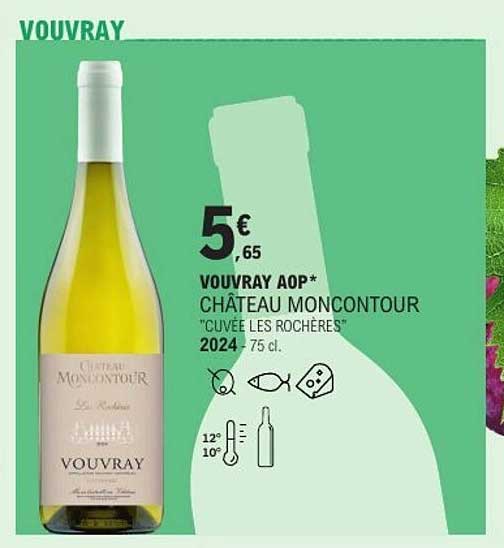 VOUVRAY AOP* CHÂTEAU MONCONTOUR "CUVÉE LES ROCHÈRES" 2024