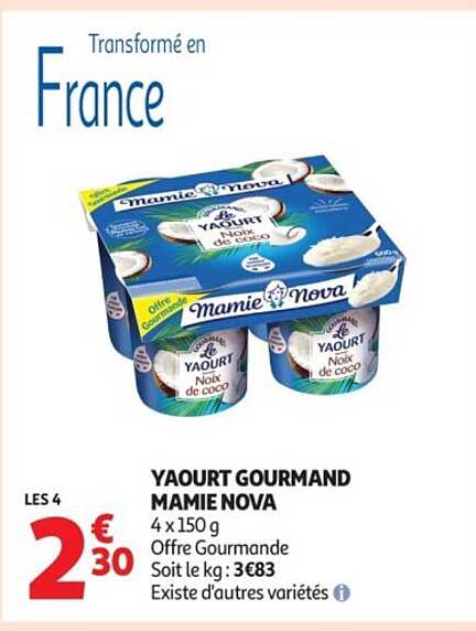 YAOURT GOURMAND MAMIE NOVA