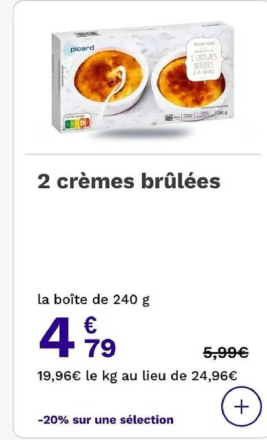 2 crèmes brûlées