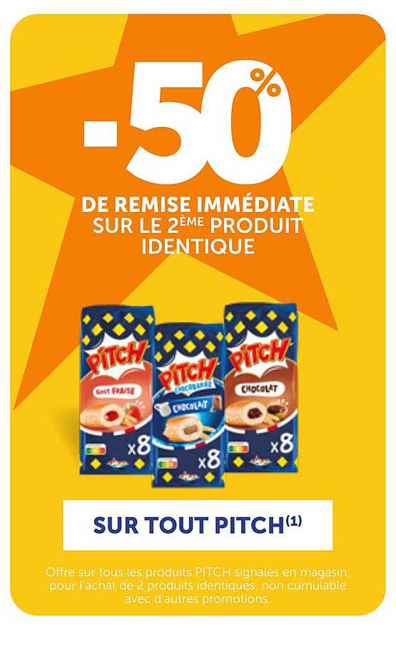 -50% DE REMISE IMMÉDIATE SUR LE 2ÈME PRODUIT IDENTIQUE