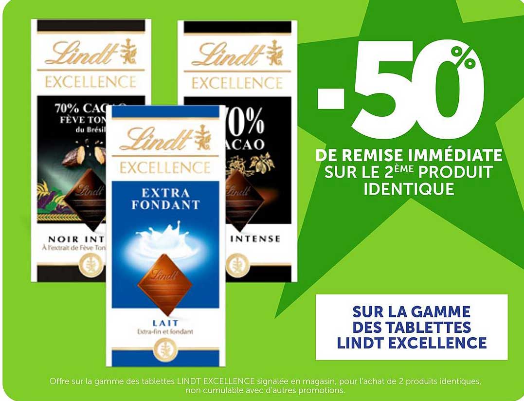 -50% DE REMISE IMMÉDIATE SUR LE 2ème PRODUIT IDENTIQUE