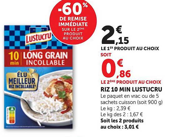 -60% DE REMISE IMMÉDIATE SUR LE 2ÈME PRODUIT AU CHOIX