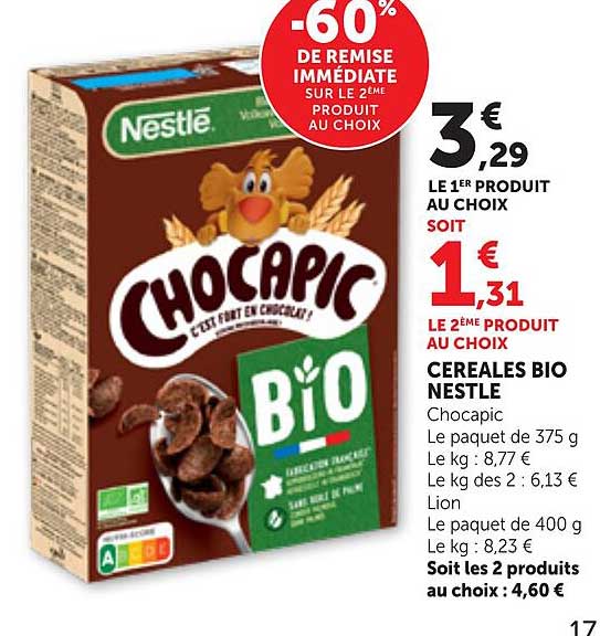 -60% DE REMISE IMMÉDIATE SUR LE 2ÈME PRODUIT AU CHOIX