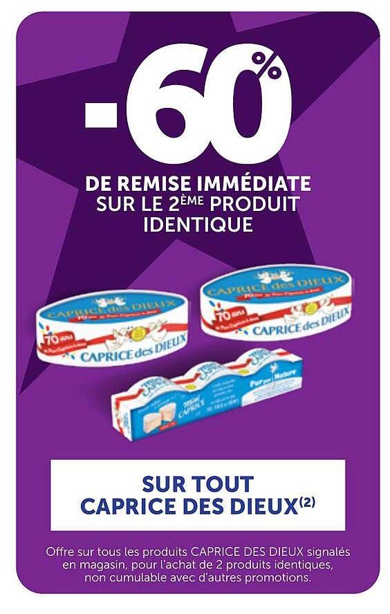 -60% DE REMISE IMMÉDIATE SUR LE 2ÈME PRODUIT IDENTIQUE