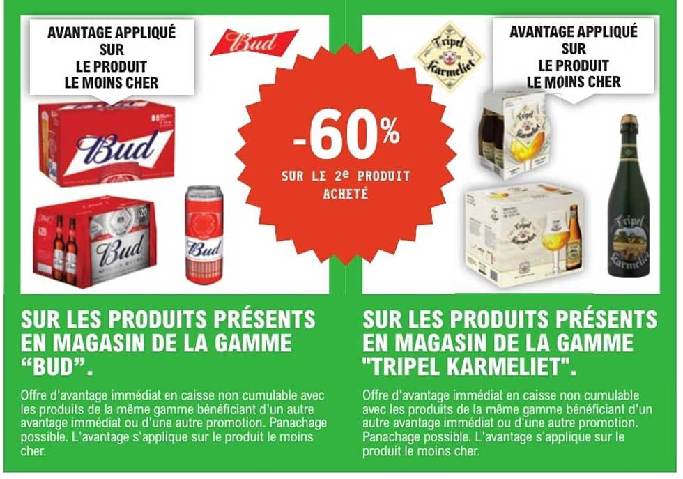 -60% SUR LE 2e PRODUIT ACHETÉ