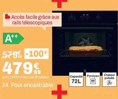 Accès facile grâce aux rails télescopiques
