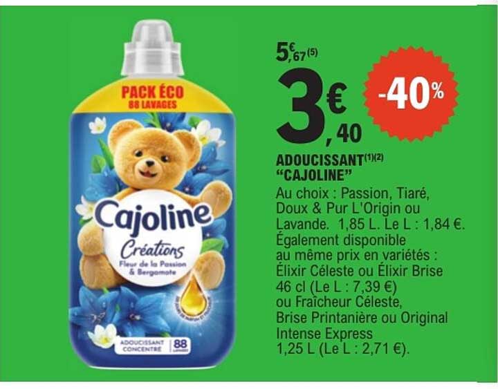 Adoucissant "Cajoline"