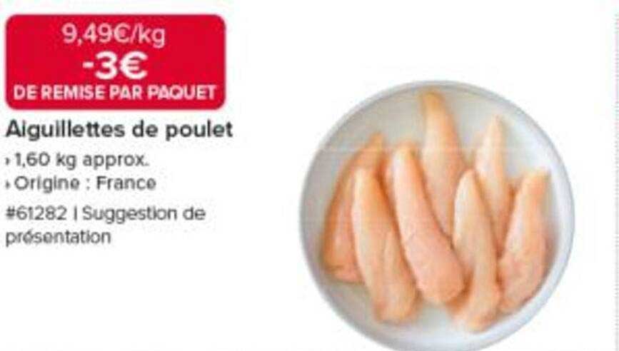 Aiguillettes de poulet