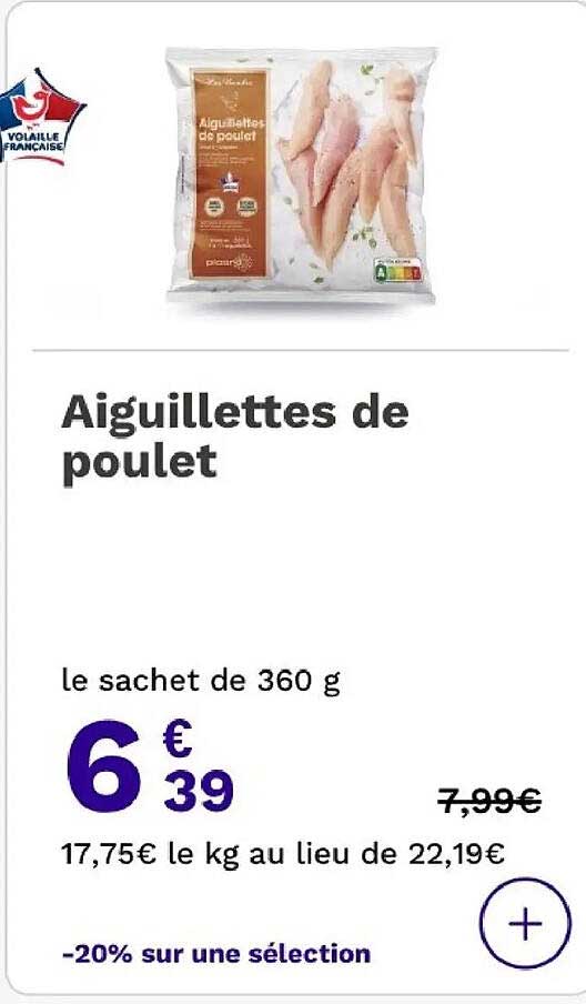 Aiguillettes de poulet