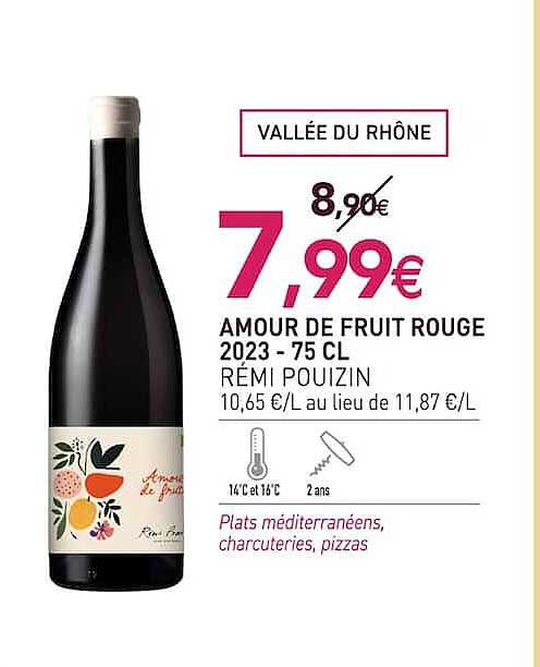 AMOUR DE FRUIT ROUGE 2023 - 75 CL