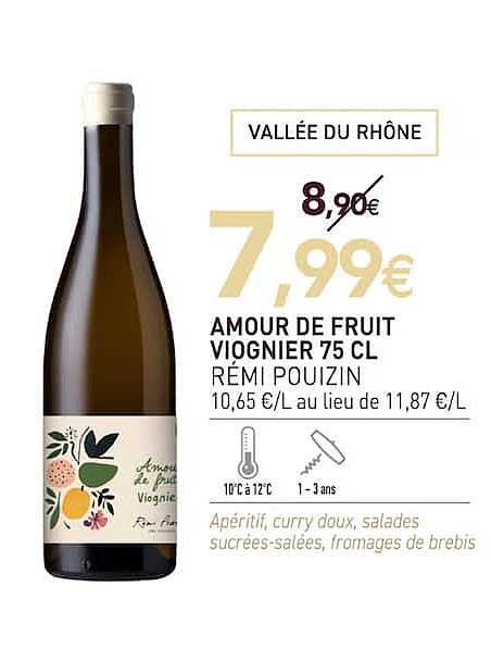 AMOUR DE FRUIT VIOGNIER 75 CL RÉMI POUIZIN