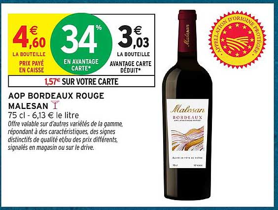 AOP BORDEAUX ROUGE MALESAN