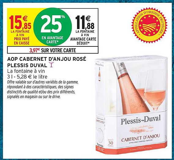 AOP CABERNET D'ANJOU ROSÉ PLESSIS DUVAL