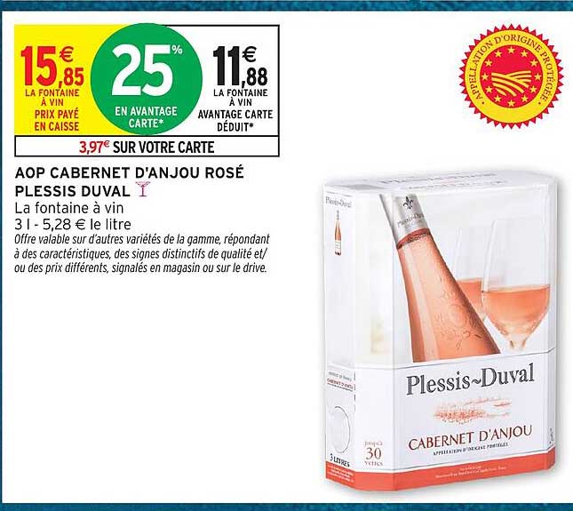 AOP CABERNET D'ANJOU ROSÉ PLESSIS DUVAL