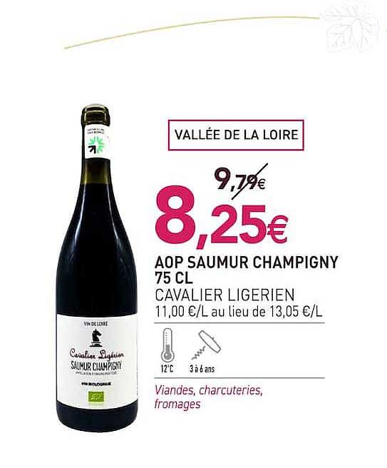 AOP SAUMUR CHAMPIGNY 75 CL CAVALIER LIGERIEN
