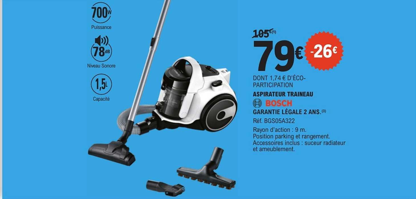 ASPIRATEUR TRAINEAU BOSCH