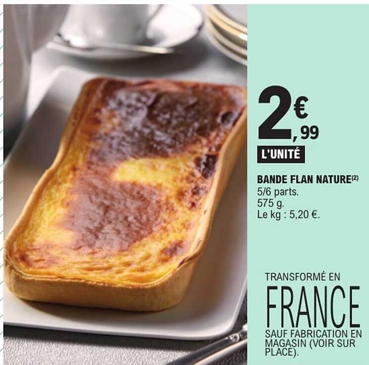 BANDE FLAN NATURE