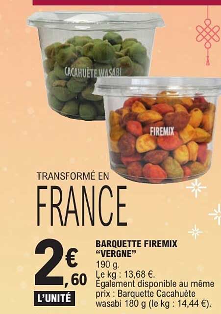 BARQUETTE FIREMIX “VERGNE”